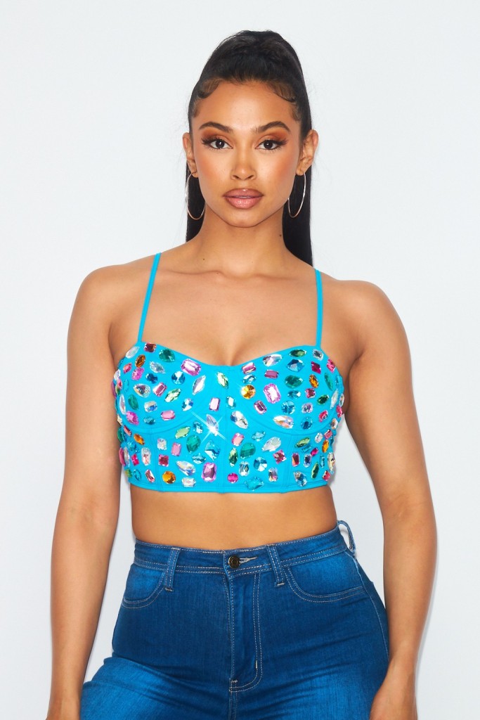 Jewel crop top cami buster from hot & delicious wholesale vendor